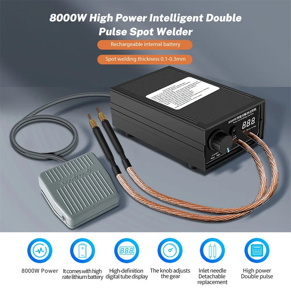 Soldador por Puntos para Baterías 8000W